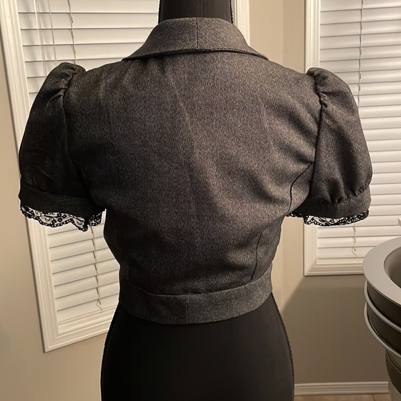 🌻 Zinc Cap sleeve tweed vest size small - Picture 6 of 14